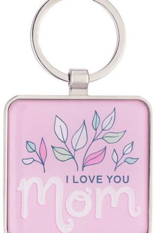 1220000324350 Inspirational Split Metal Scripture Keychain for Moms: I Love You Mom Encouragin