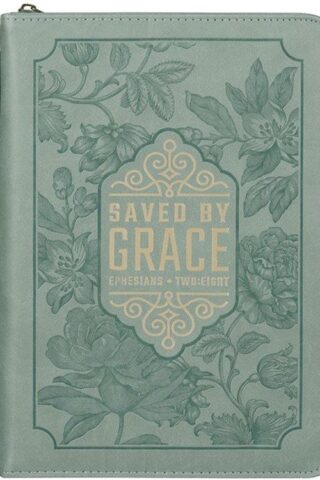 1220000324817 Fashion Vegan Leather Bible Cover for Women: Saved by Grace Inspirational Bible