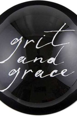 195002054851 Grit And Grace Glass Dome Paperweight
