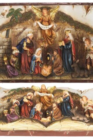 603799332217 Nativity On Book (Figurine)
