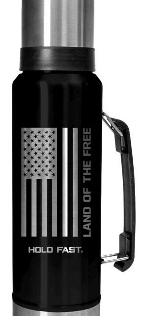 612978571378 Hold Fast Black Flag Magnum Steel Drink Tank
