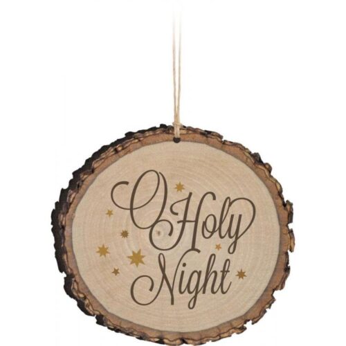 656200198841 O Holy Night Sliced Log (Ornament)