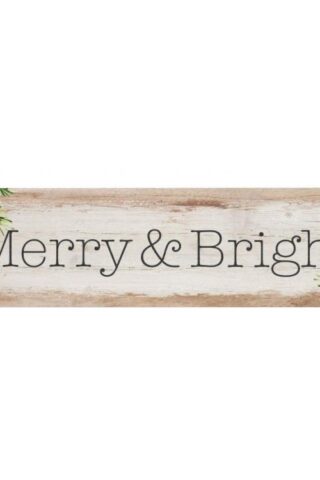 656200306581 Merry And Bright Little Sign