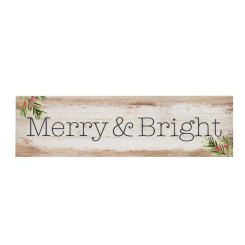 656200306581 Merry And Bright Little Sign