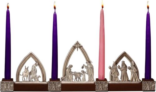 785525308007 Nativity Advent Candle Holder