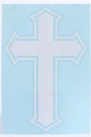 788200801749 Cross Vinyl Auto Decal (Bumper Sticker)
