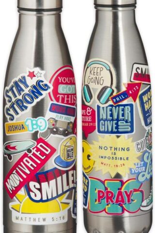 1220000324237 Stainless Steel Double Wall Vacuum Sealed Insulated Water Bottle for Kids: Stay