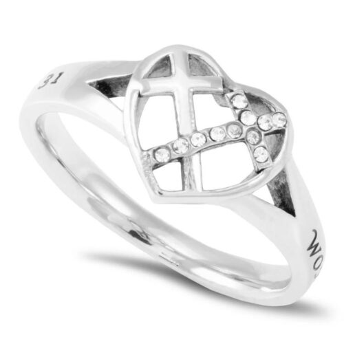 440310645315 Patchwork Cross Women Of God (Size 5 Ring)