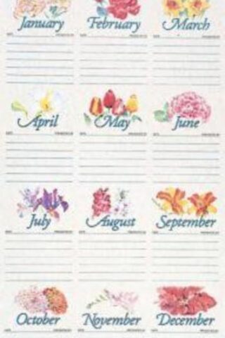 0687062217 Traditional Flower Chart