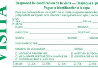 081407006161 Visitor Card With Name Tag