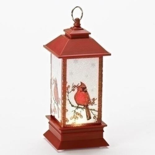 089945579154 LED Lantern With Cardinal (Ornament)