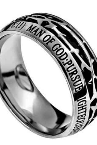103311611108 Crown Of Thorns Man Of God (Size 10 Ring)