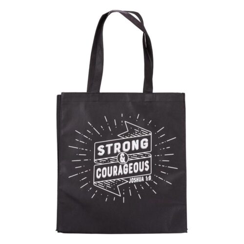 1220000130982 Strong And Courageous Shopping Bag