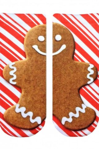 816043022295 Gingerbread Ankle Socks