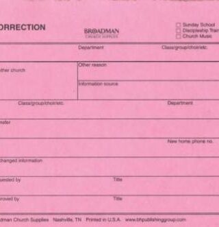 9780805480238 Record Correction Slips
