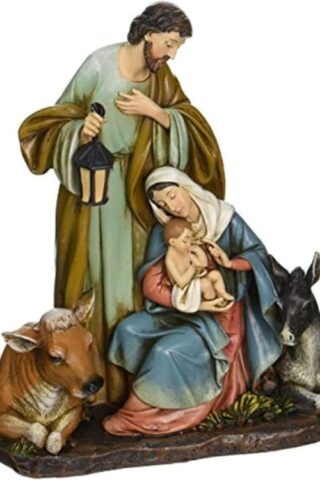 089945518771 Slim Profile Holy Family With Animal (Figurine)