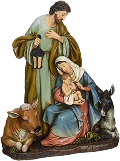 089945518771 Slim Profile Holy Family With Animal (Figurine)