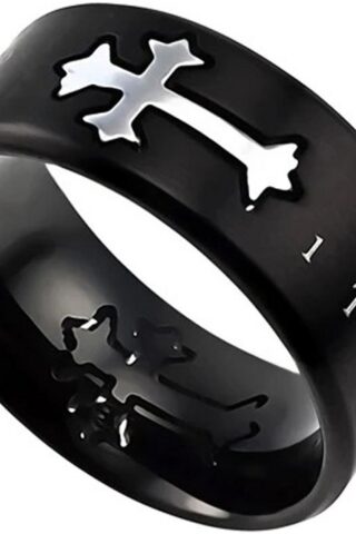 578421115141 Neo Cross Scripture Band Chief Sinner (Size 14 Ring)