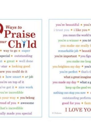 603799316972 52 Ways To Praise Your Child Pocket Card