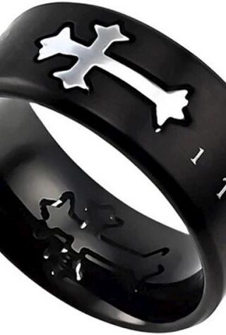 568422251139 Neo Cross Scripture Band Freedom (Size 13 Ring)
