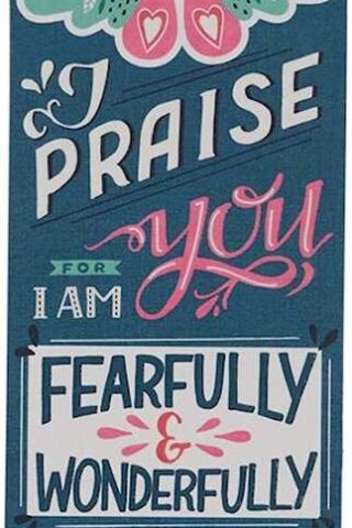 1220000320758 Premium Cardstock Bookmark for Girls & Women: Fearfully & Wonderfully Made - Psa