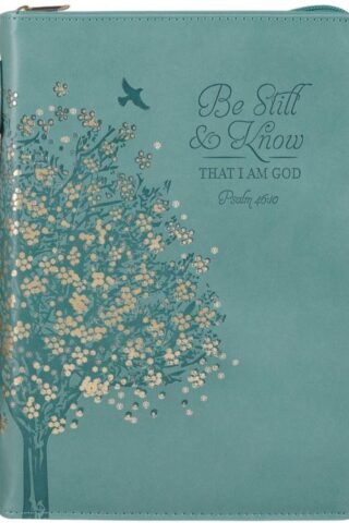 1220000326323 Fashion Vegan Leather Bible Cover for Women: Be Still & Know Inspirational Bible