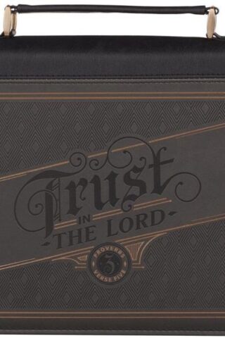 1220000326354 Classic Premium Vegan Leather Inspirational Bible Cover for Men & Women: Trust i
