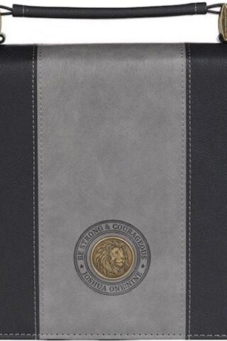 1220000327306 Classic Premium Vegan Leather Inspirational Bible Cover for Men & Women: Strong