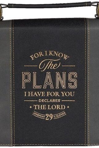 1220000327313 Classic Vegan Leather Bible Cover for Men & Women: Know The Plans