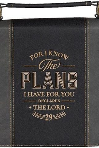 1220000327320 Classic Vegan Leather Bible Cover for Men & Women: Know The Plans