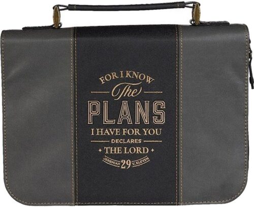 1220000327320 Classic Vegan Leather Bible Cover for Men & Women: Know The Plans