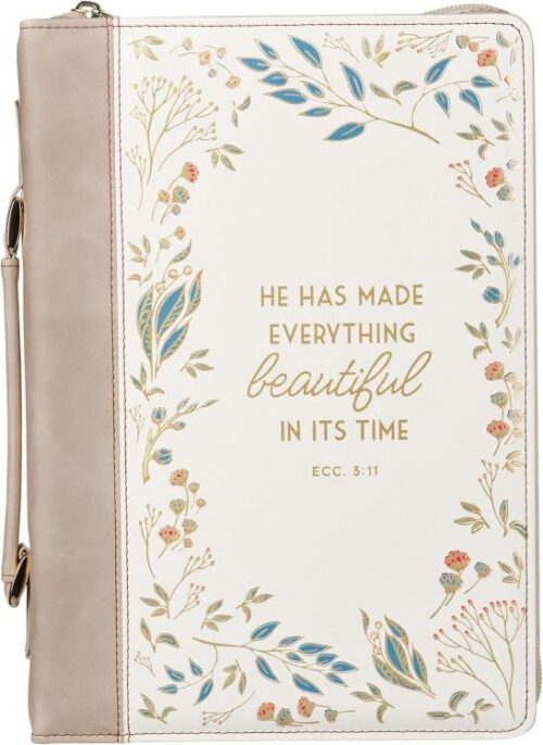 1220000327382 Fashion Premium Vegan Leather Inspirational Bible Cover for Women: Everything Be
