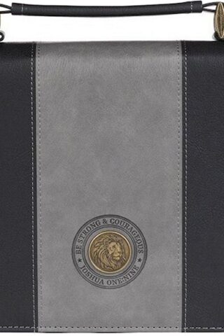 1220000327849 Classic Premium Vegan Leather Inspirational Bible Cover for Men & Women: Strong