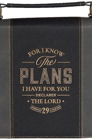 1220000327856 Classic Vegan Leather Bible Cover for Men & Women: Know The Plans