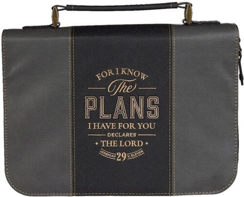 1220000327856 Classic Vegan Leather Bible Cover for Men & Women: Know The Plans