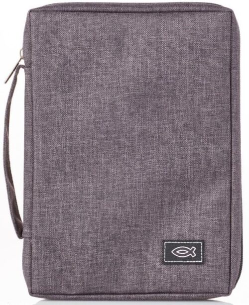 6006937139619 Canvas Bible Cover with Fish Symbol