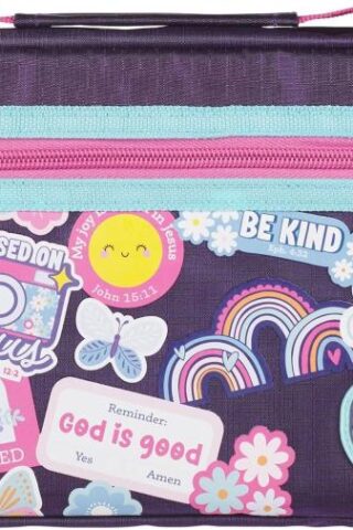 6006937170599 Fashion Polyester Bible Cover for Boys & Girls: Be Strong Inspirational Scriptur