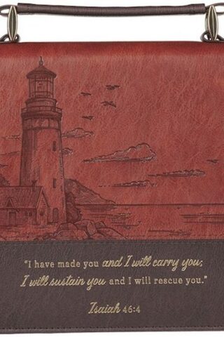 6006937170612 Premium Classic Vegan Leather Inspirational Bible Cover for Men & Women: I Will
