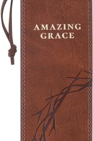 1220000720152 Premium Vegan Leather Inspirational Scripture Bookmark for Men & Women: Amazing