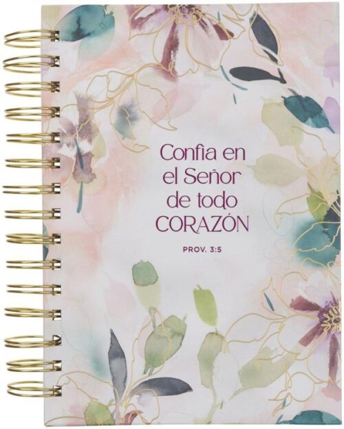 9798896780731 Diario Espiral Multicolor Floral Confía en el Señor Prov. 3:5