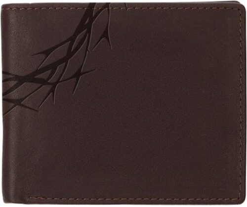 1220000329898 Crown Of Thorns Genuine Leather Wallet
