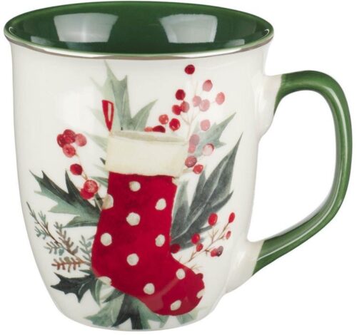 1220000328853 Two Piece Novelty Christmas Ceramic Coffee & Tea Mug Set for Men & Women