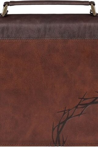 1220000720015 Premium Vegan Leather Inspirational Bible Cover for Men & Women: Amazing Grace w