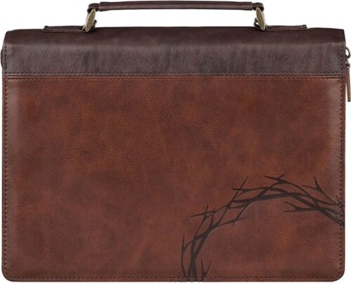 1220000720015 Premium Vegan Leather Inspirational Bible Cover for Men & Women: Amazing Grace w
