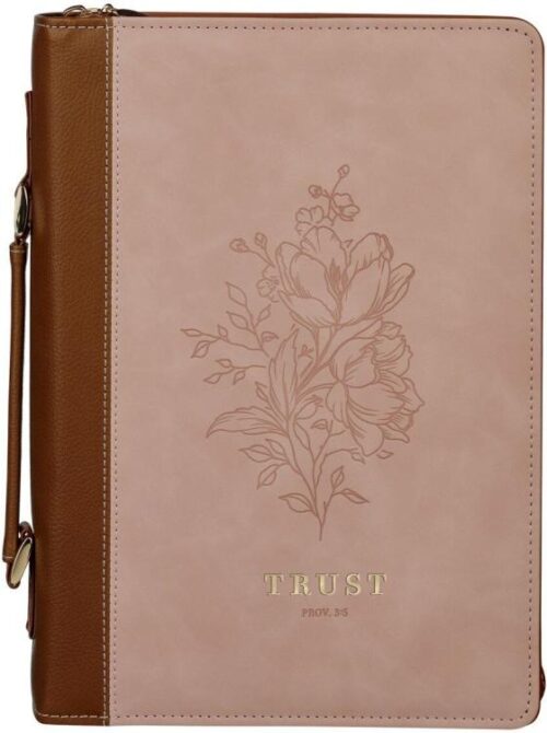 1220000720077 Premium Vegan Leather Inspirational Bible Cover for Women: Trust in The Lord Enc