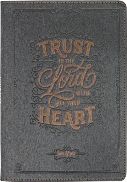 9798896780557 Trust In The Lord Charcoal Classic Journal Proverbs 3:5