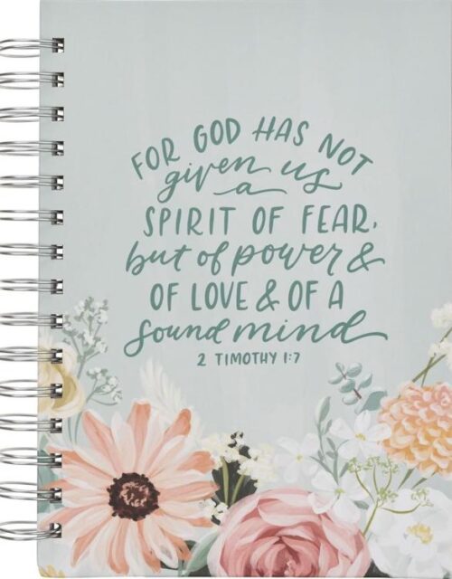 9798896780762 Let The Power Love And A Sound Mind Mint Floral Journal 2 Timothy 1:7