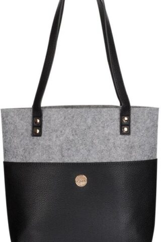 1220000138957 Felt and Faux Leather Fashion Bible Cover Tote Bag - Love Never Fails - 2 Corint