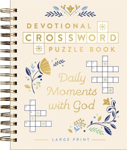 9798886033755 Devotinal Crossword Puzzle Book Daily Moments With God (Large Type)