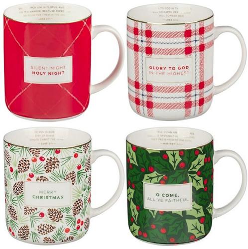 1220000328839 Merry Christmas Plaid Mug Set
